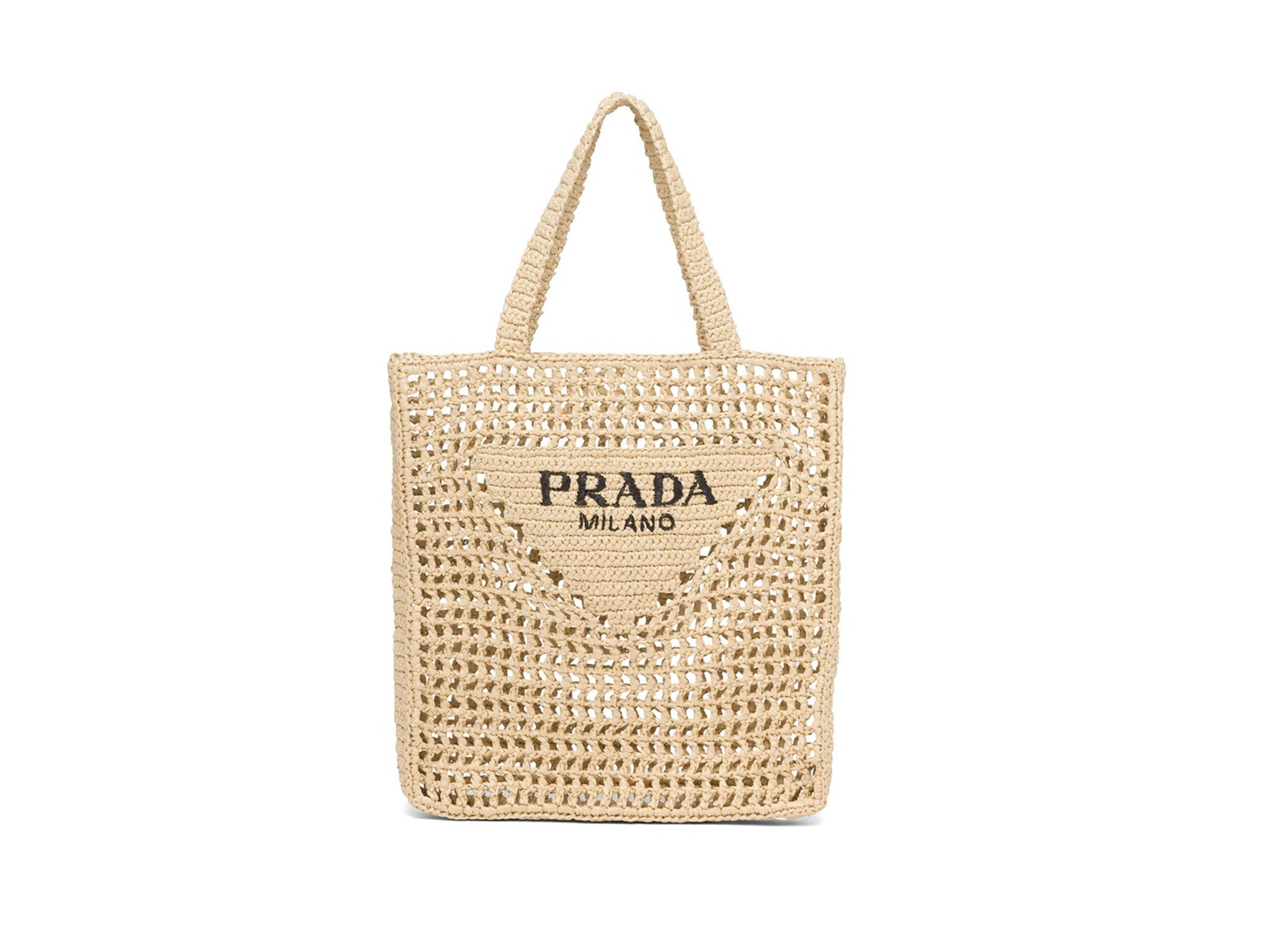 Prada Large Raffia Tote Bag Natural replica - Affordable Luxury Bags