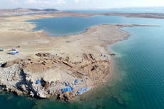 Drought reveals ruins of 3,400-year-old city at bottom of reservoir