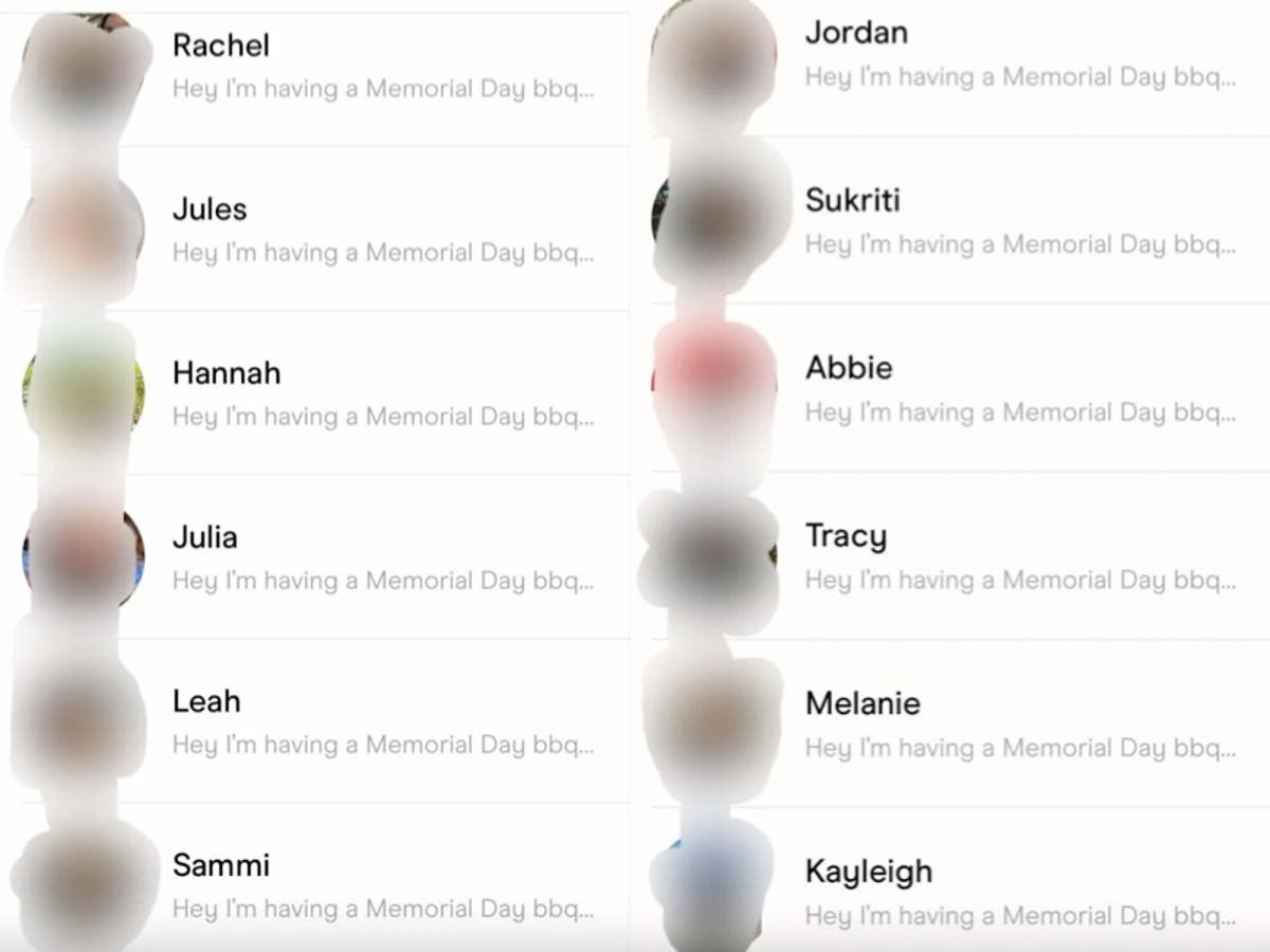 Man invites every Hinge match to Memorial Day barbecue: ‘Will you accept this spare rib?’ Man invites every Hinge match to Memorial Day barbecue: ‘Will you accept this spare rib?’