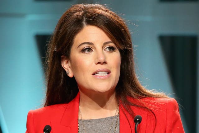 <p>Monica Lewinsky speaks onstage during The Hollywood Reporter’s Power 100 Women In Entertainment on 5 December 2018 in Los Angeles, California</p>