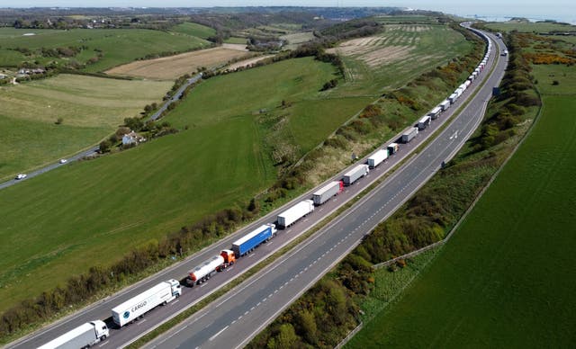 The road haulage sector should be given a two-year deadline to improve conditions for lorry drivers and recruit more workers or face a new tax, ministers have been told (PA)