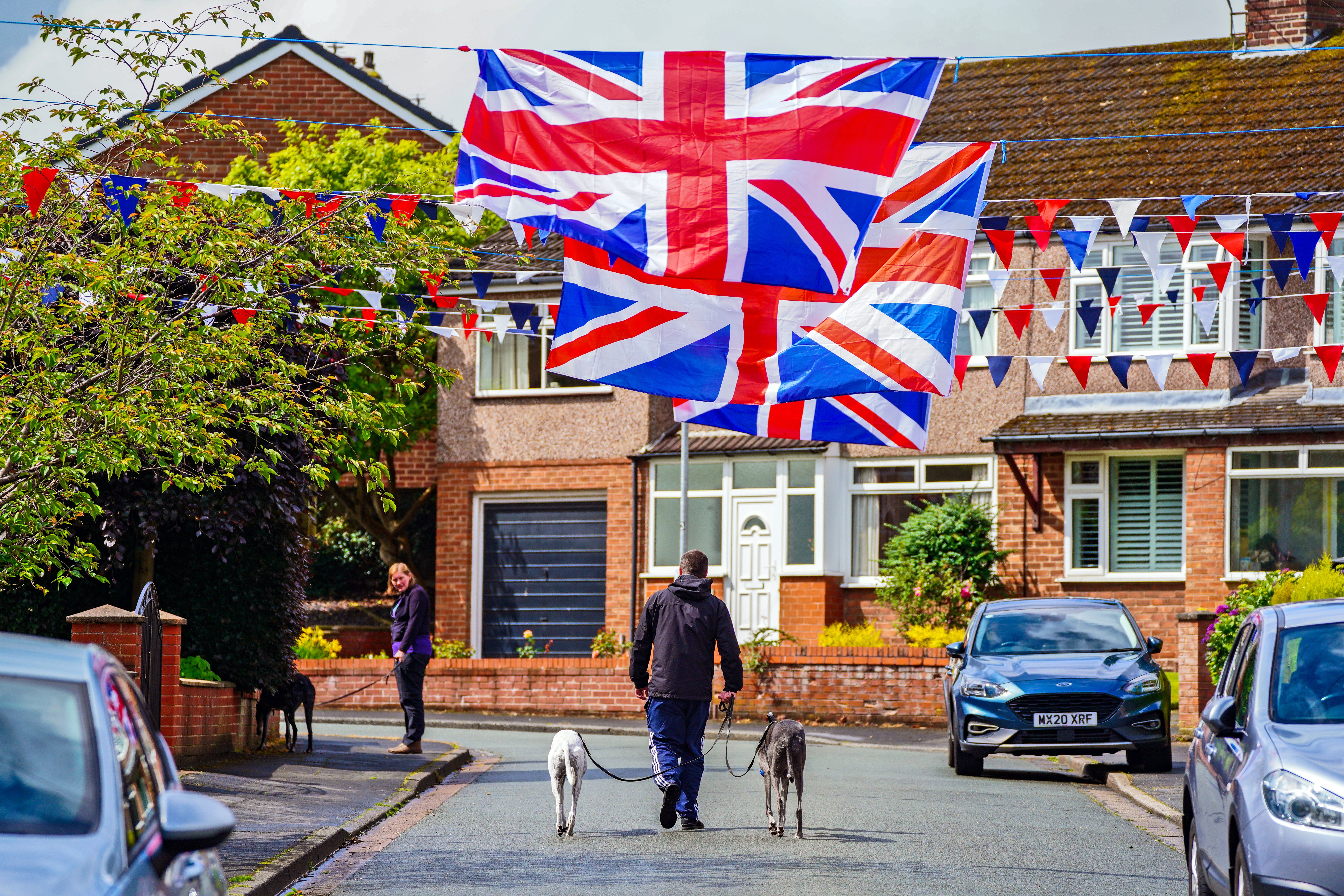 Fairlie Drive in Rainhill ahead of the celebrations (Peter Byrne/PA)