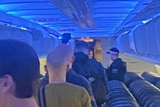Police called in to help Tui passengers ‘abandoned’ on runway for three hours at Manchester airport