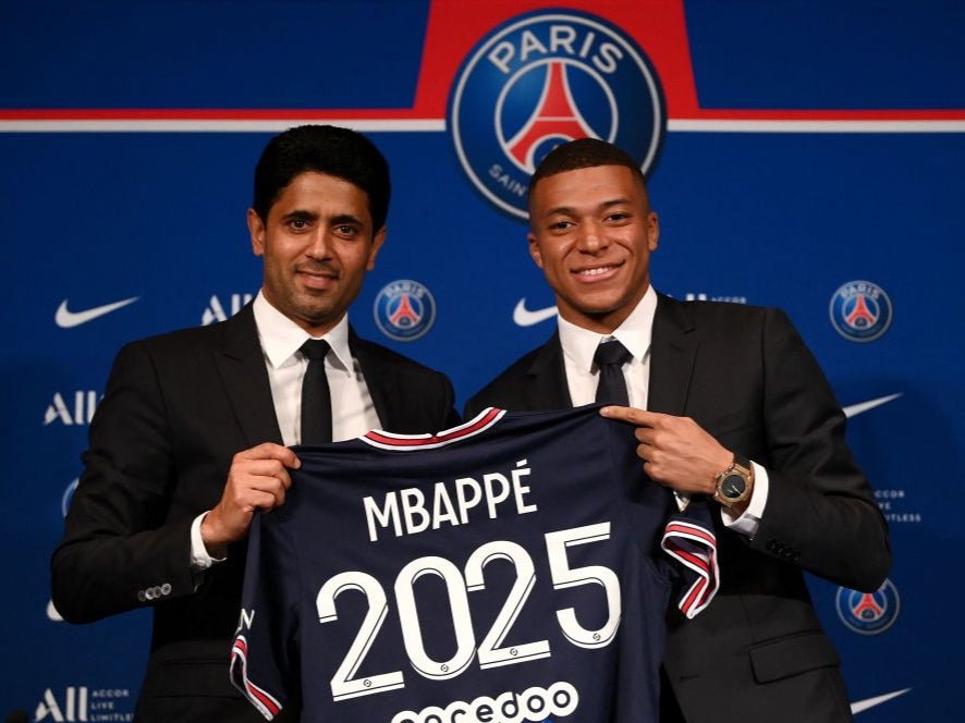 Kylian Mbappe signed a new deal with PSG to keep him at the club until 2025