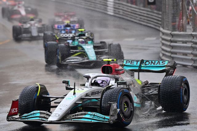 <p>Hamilton finished eighth at the Monaco Grand Prix</p>