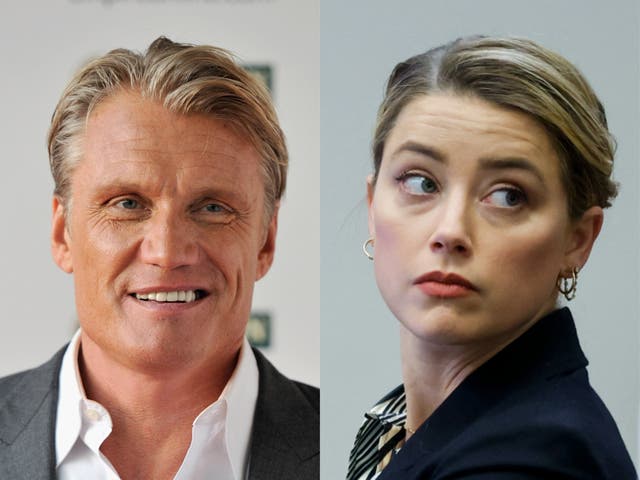 Dolph Lundgren y Amber Heard
