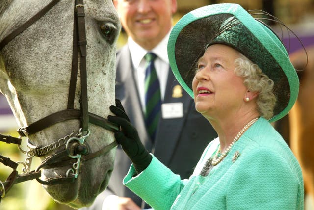 <p>Queen Elizabeth II attends the third day of the Royal Windsor Horse Show at Home Park on 15 May 2004 in Windsor</p>