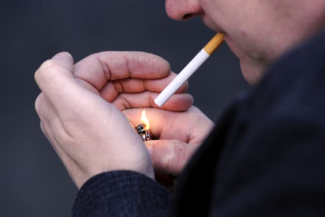 Smokers tend to keep up the habit even during hard economic times. (Jonathan Brady/PA)