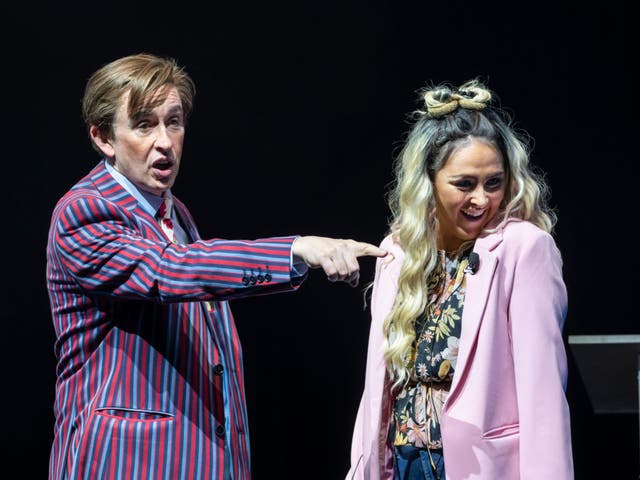 <p>Alan Partridge at the O2 Arena</p>