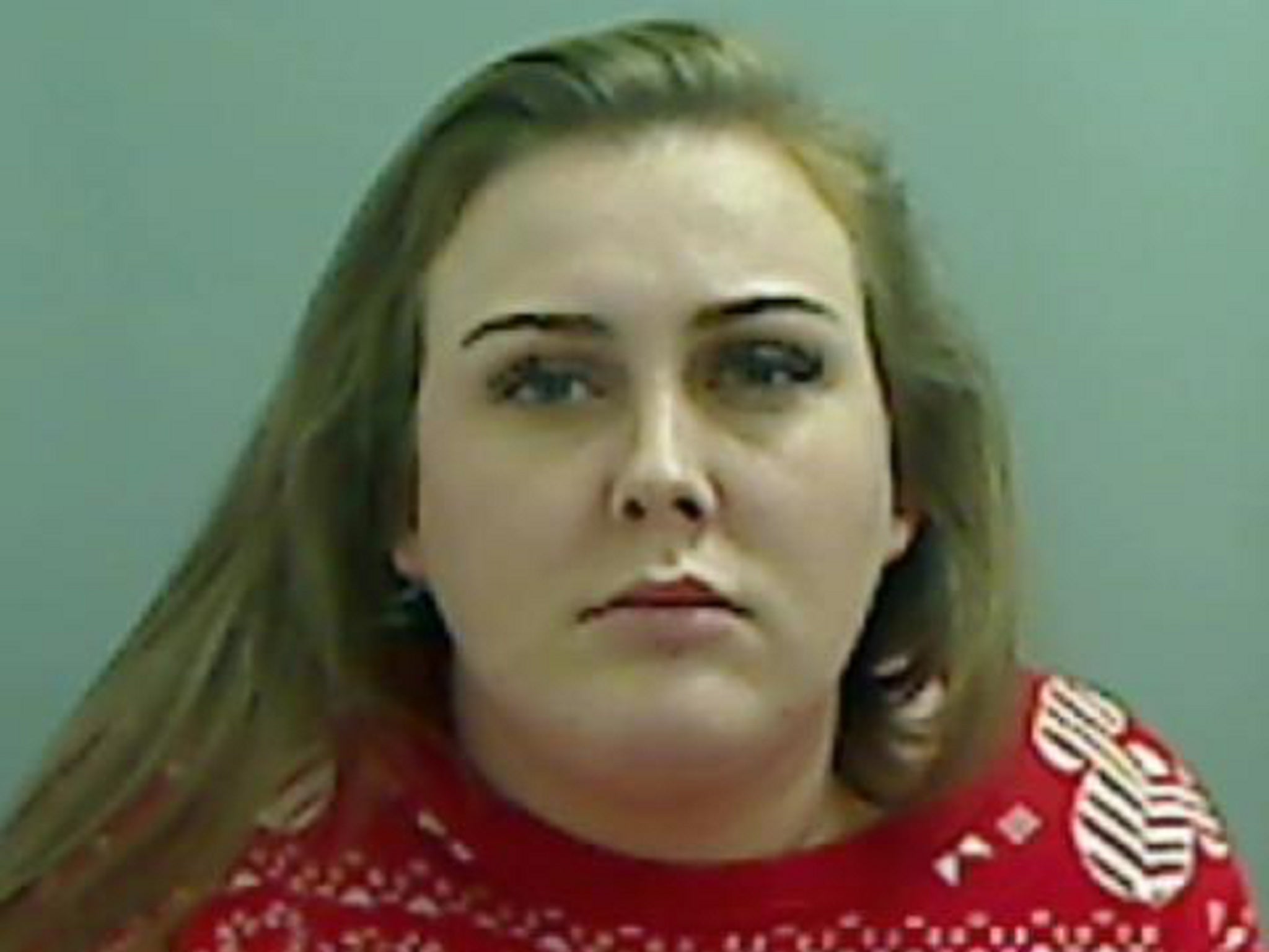 Paige Robinson, 24, was egged on by her boyfriend, who should share some culpability, a judge said