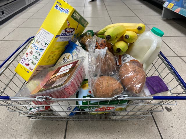 <p>Our reporter did a shop of household food items in Tesco to find out how families are being hit by price surges</p>