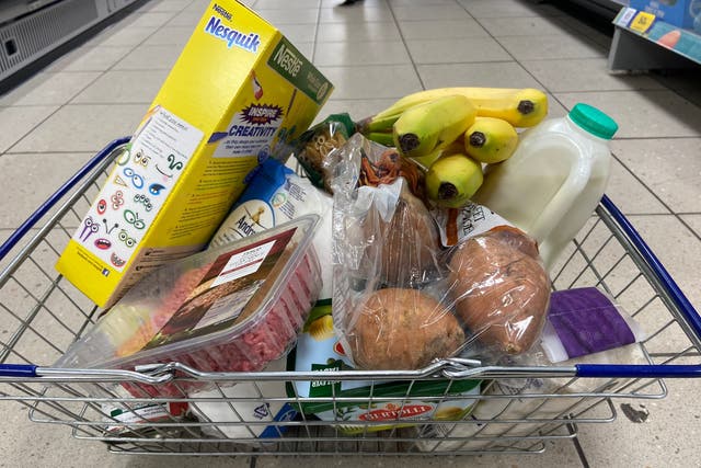 <p>Our reporter did a shop of household food items in Tesco to find out how families are being hit by price surges</p>