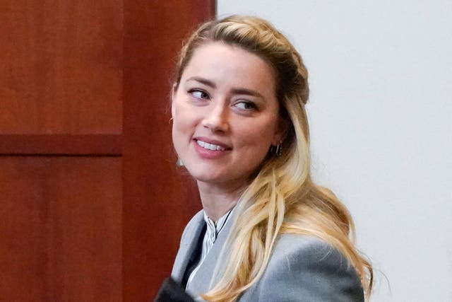 Amber Heard en la corte el 27 de mayo