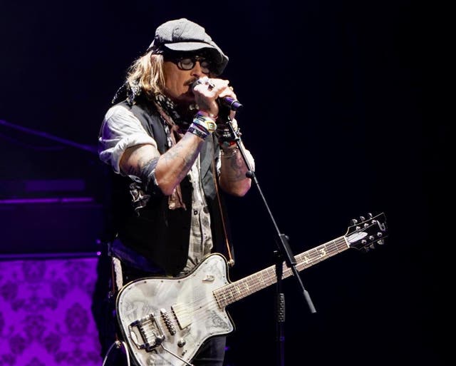 <p>Johnny Depp en el Royal Albert Hall de Londres el martes</p>