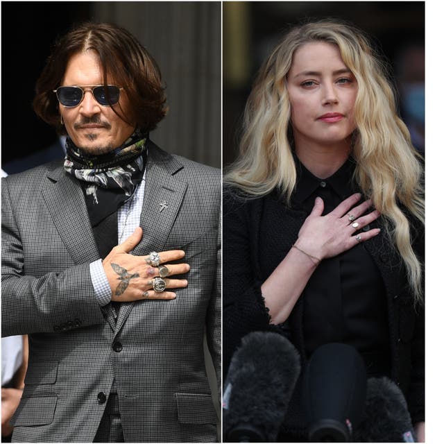 Johnny Depp and Amber Heard (Kirsty O’Connor/Yui Mok/PA)