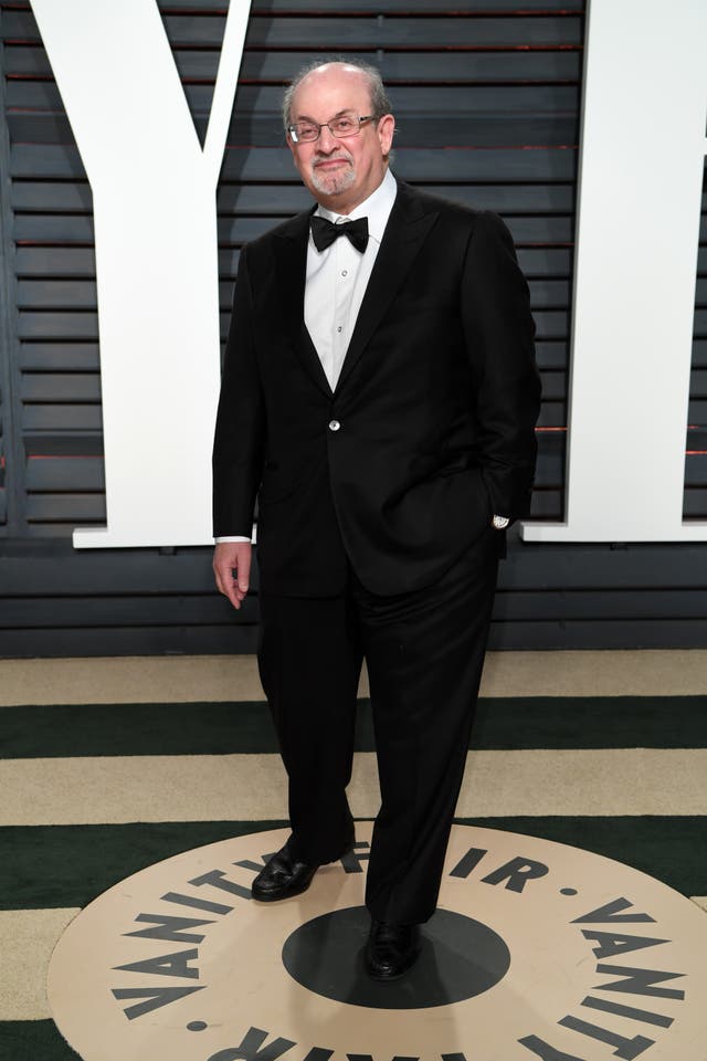 Salman Rushdie arriving at the Vanity Fair Oscar Party in Beverly Hills, Los Angeles, US (Archive/PA)