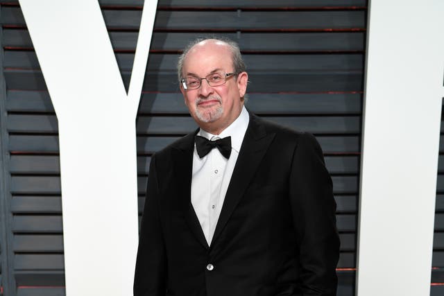 Salman Rushdie arriving at the Vanity Fair Oscar Party in Beverly Hills, Los Angeles, US (Archive/PA)