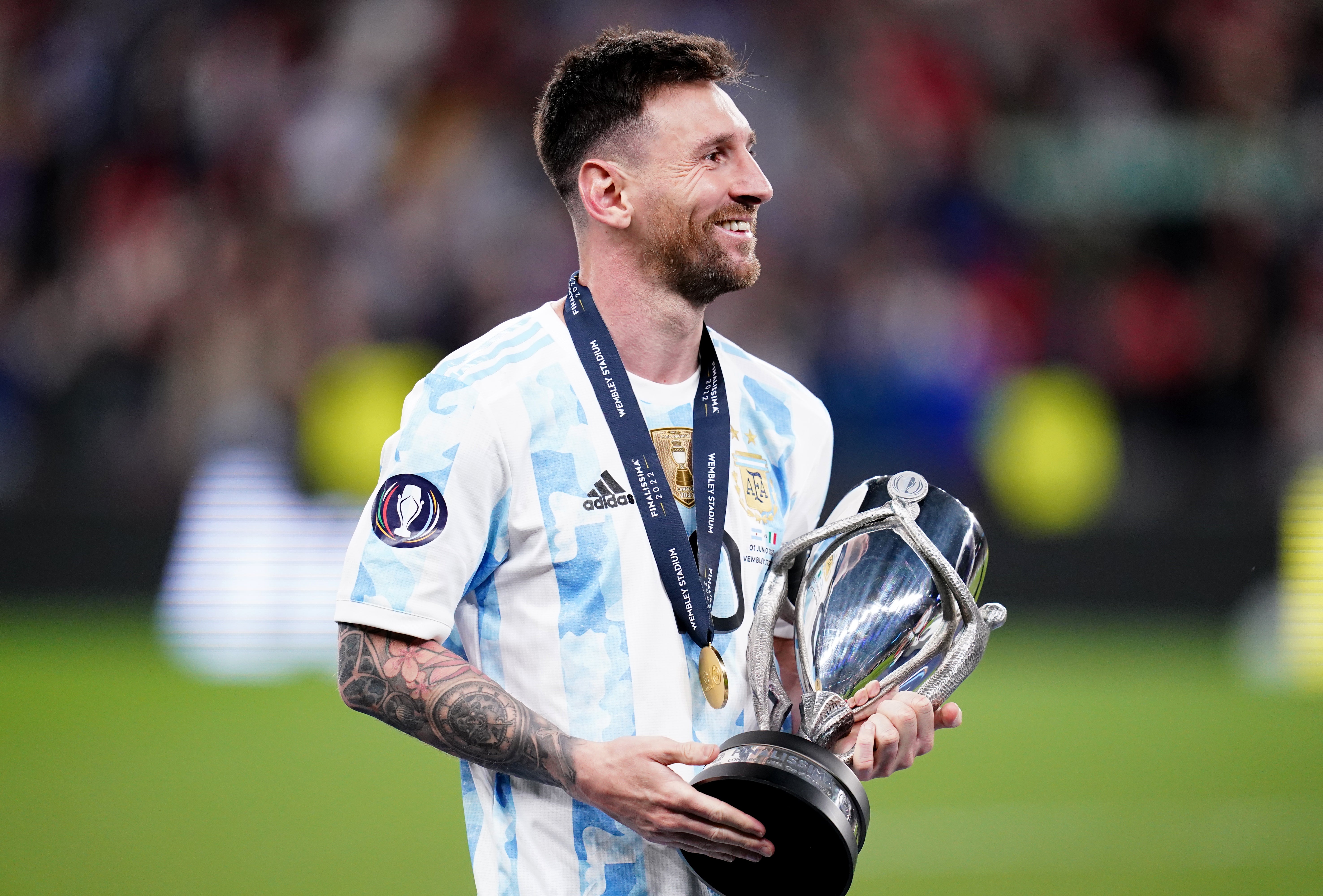 Messi shone as Argentina underlined their World Cup credentials (John Walton/PA)