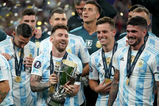 Lionel Messi hailed a “beautiful” night for Argentina (Zac Goodwin/PA)