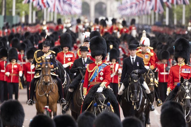 The Duke of Cambridge during the final rehearsal of Trooping the Colour (Sgt Donald C Todd RLC Photographer/PA)