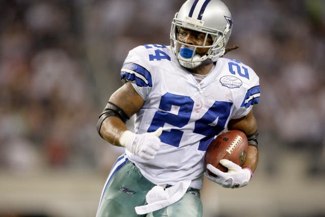<p>File photo: Dallas Cowboys running back Marion Barber III in a game against the New York Giants on 20 September 2009</p>