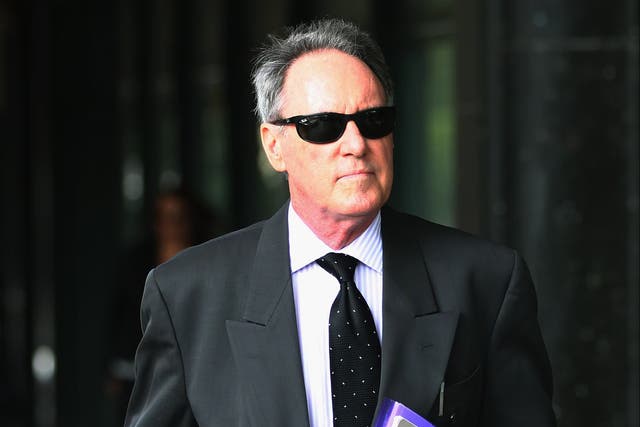 <p>Robert Hughes appears in court in 2014 </p>