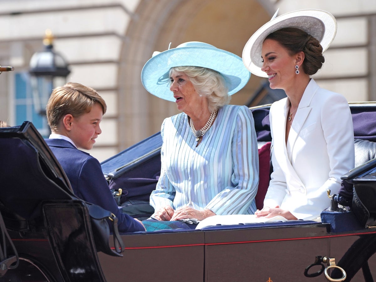 Platinum jubilee: Kate Middleton wears white to Trooping the Colour parade