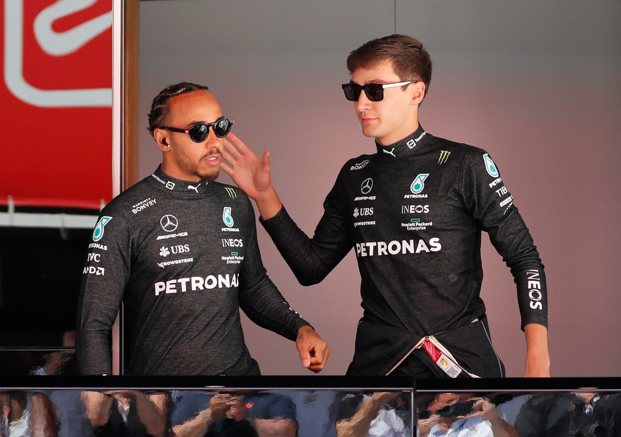 <p>George Russell is outperforming Lewis Hamilton so far this season </p>