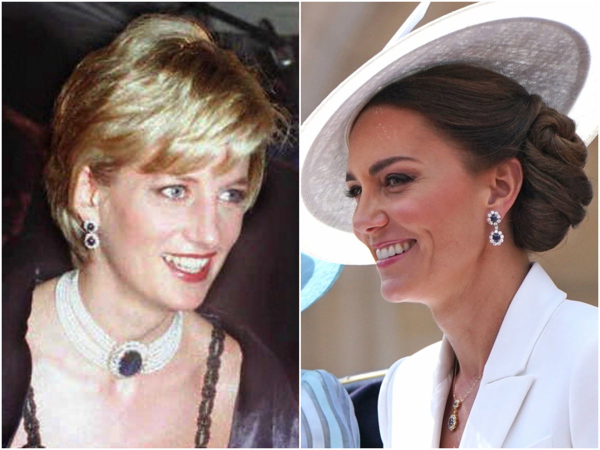 Kate Middleton wears Princess Diana’s earrings during Trooping the Colour parade