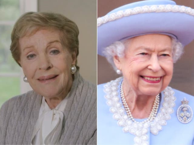 <p>Julie Andrews and the Queen</p>