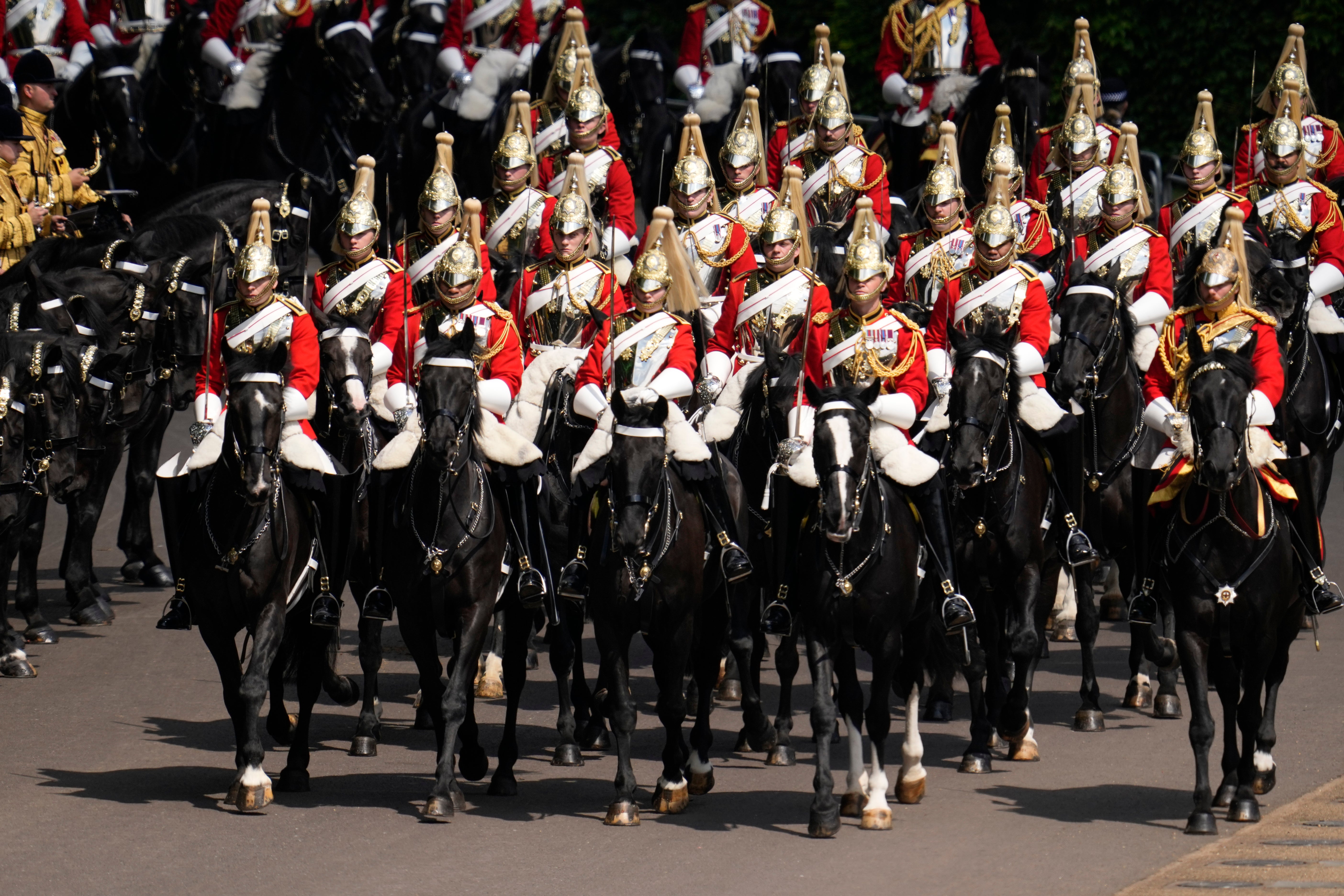 Trooping The Colour, also known as The Queen's Birthday Parade, was the first event of the day