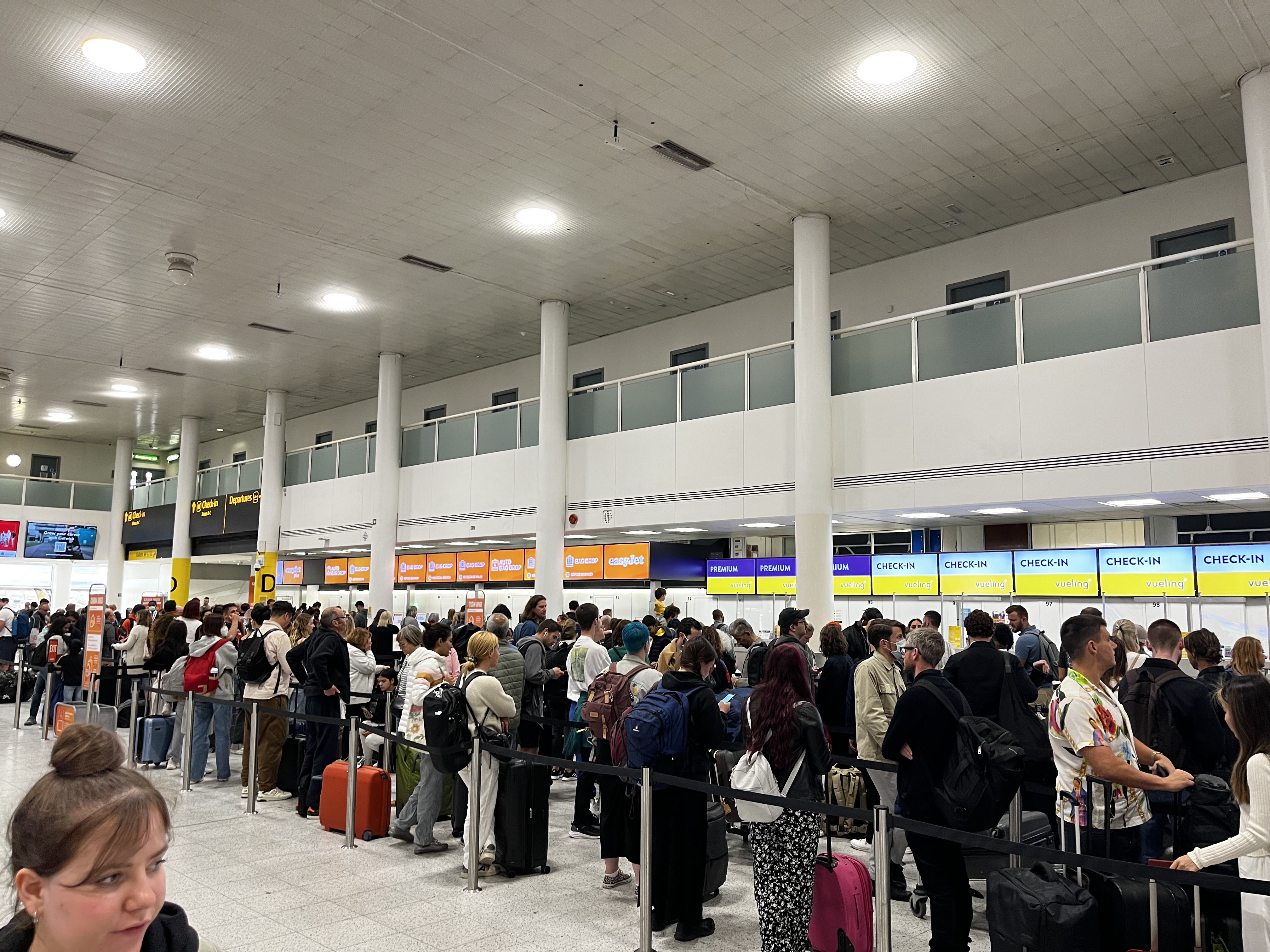 Queues at Gatwick (Stephen Jones/PA)