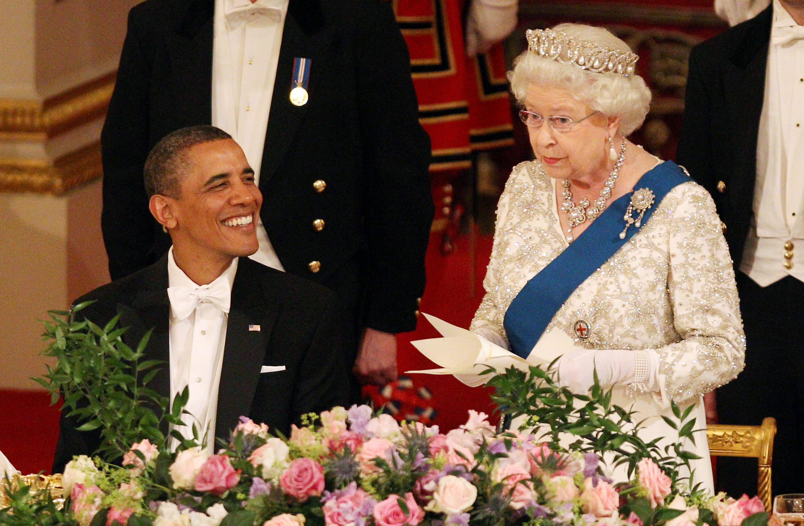 Queen Elizabeth II with then-US president Barack Obama (Lewis Whyld/PA)