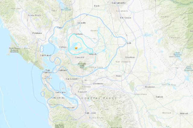 Un terremoto de magnitud 4.1 golpeó el Área de la Bahía temprano en la mañana del jueves.