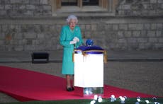 Queen lights first jubilee beacon, sending spark of light around the globe