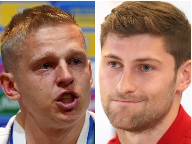 <p>Oleksandr Zinchenko and Ben Davies</p>