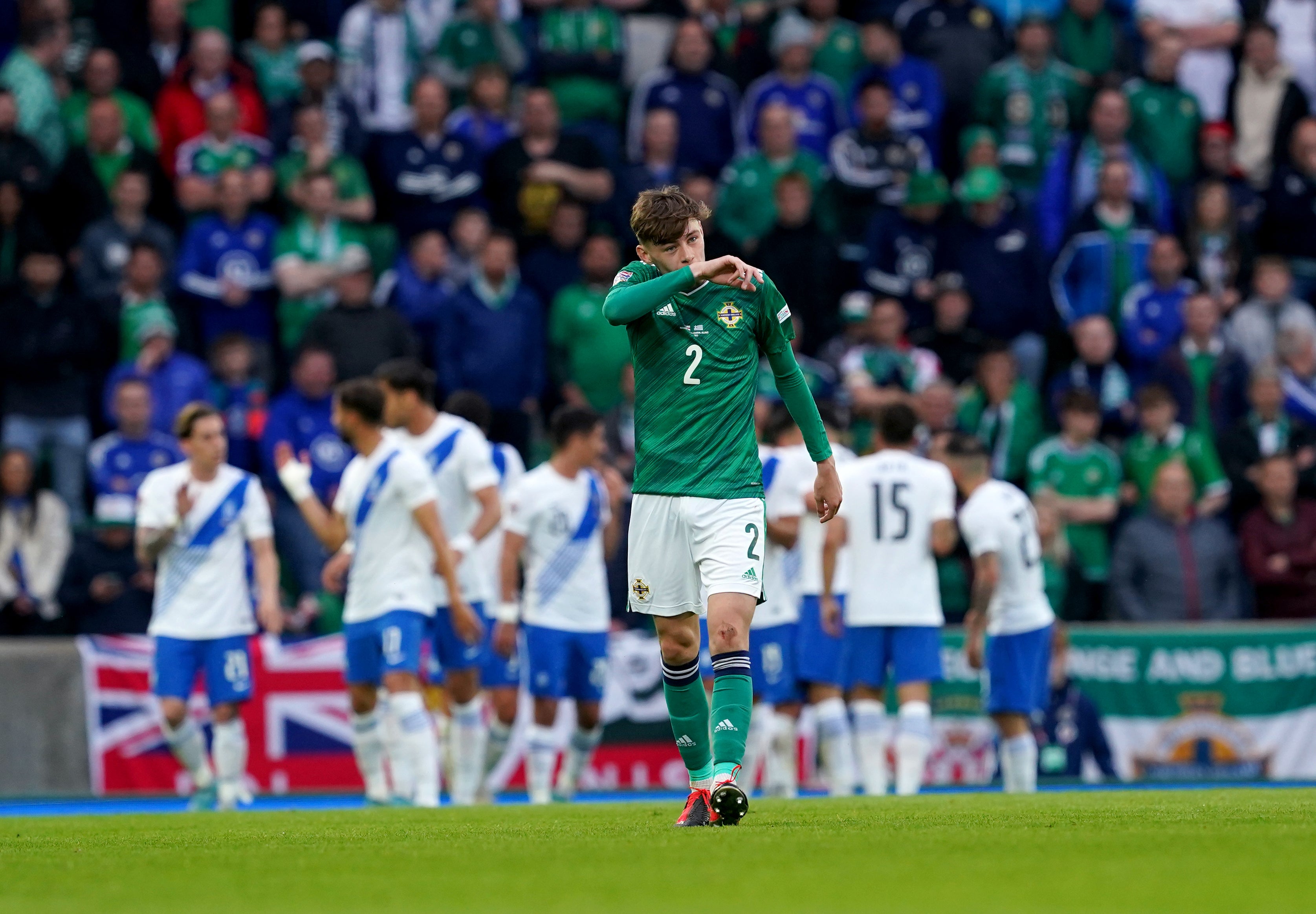 Northern Ireland opened their campaign with a defeat to Greece (Brian Lawless/PA)