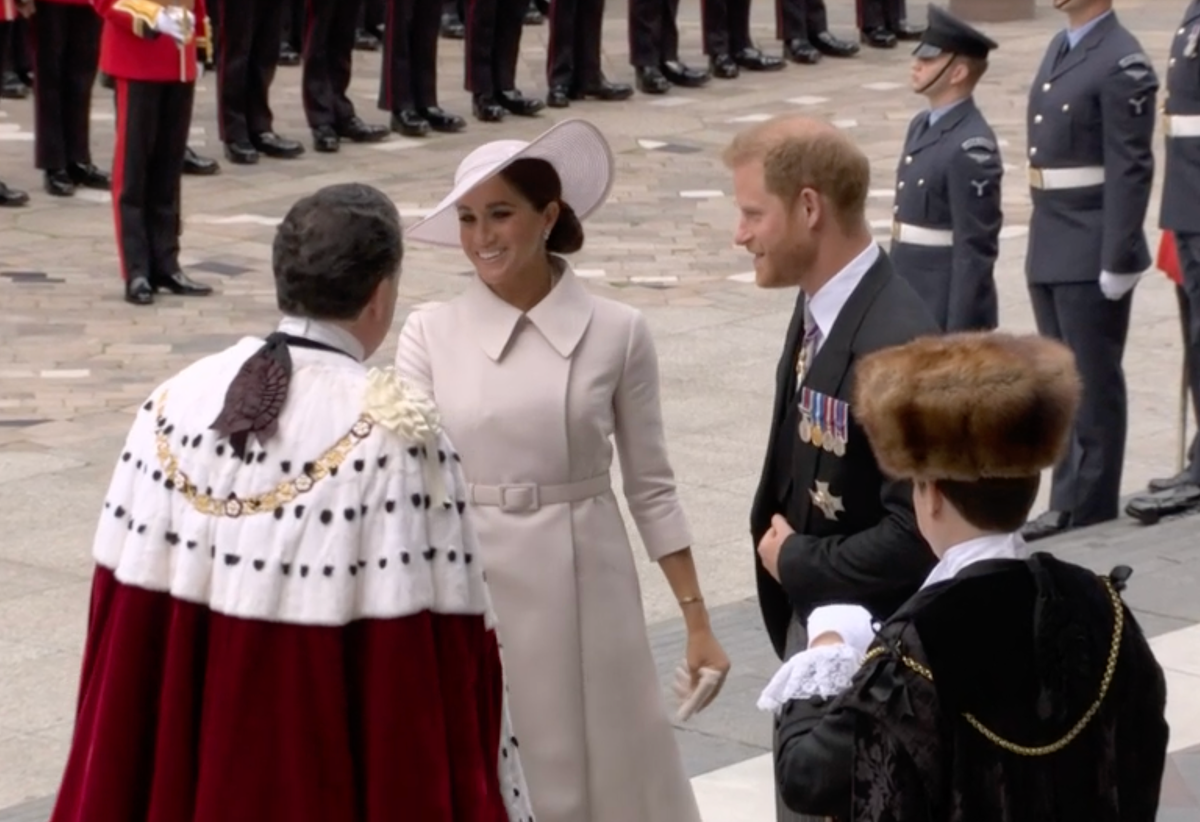 Platinum Jubilee: Harry and Meghan arrive at St Paul’s Cathedral for thanksgiving service
