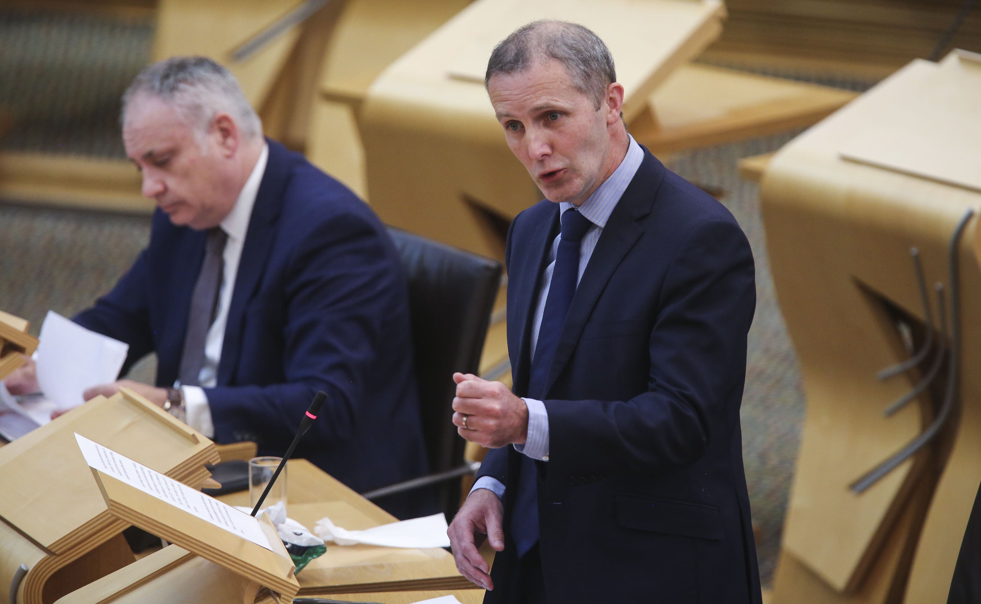 Michael Matheson said the Government must ‘redouble our focus on efficiency, structural change and collaboration’ (Fraser Bremner/Scottish Daily Mail/PA)