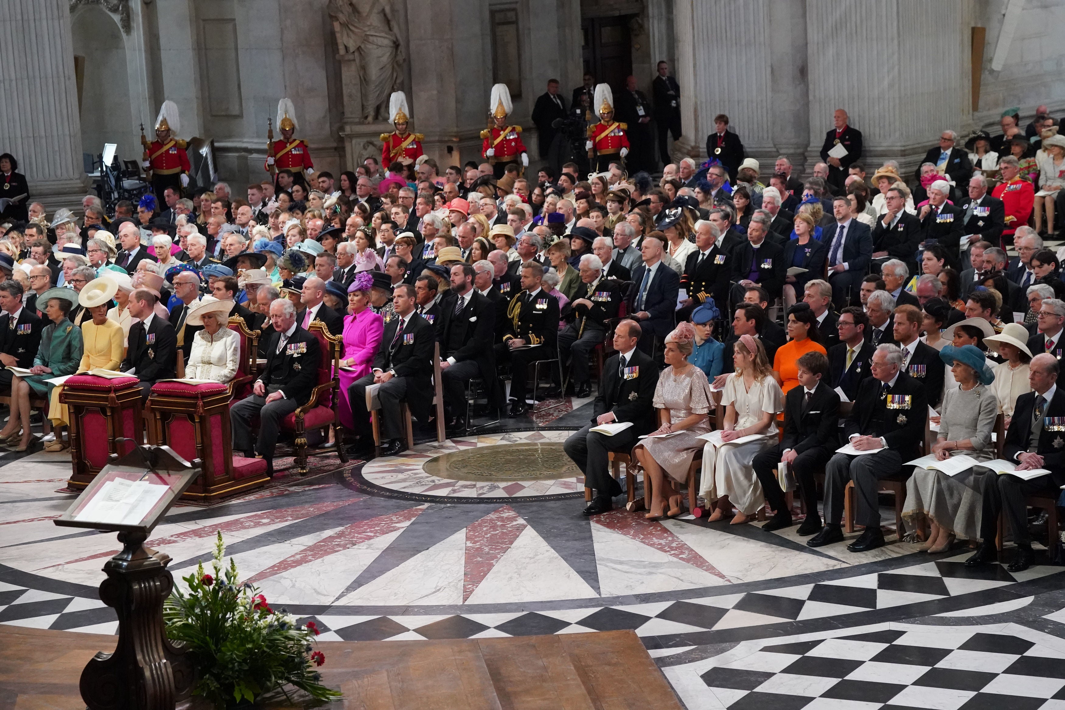 Celebratory mood as royal family comes together to honour Queen | The  Independent