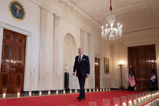 <p>US President Joe Biden addressed the nation on gun control on Thursday </p>