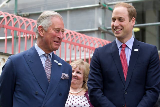 The Prince of Wales and the Duke of Cambridge (Justin Tallis/PA)