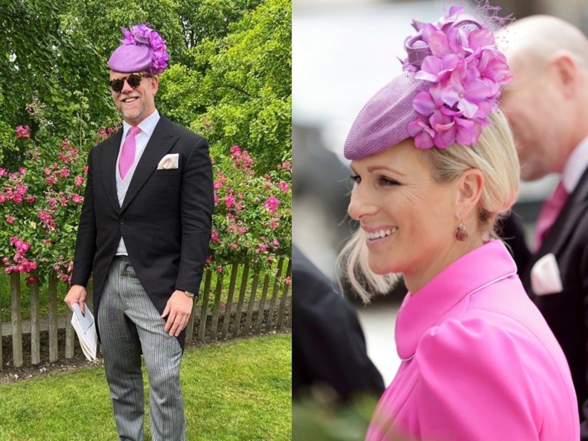 Mike Tindall wears wife Zara’s hat and jokingly compares jubilee fashion to ‘Starburst’ flavours