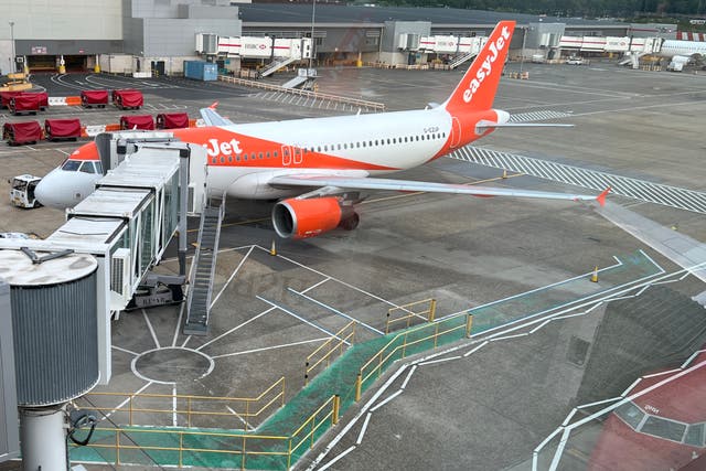 <p>Going places?: an easyJet aircraft at London Gatwick airport</p>