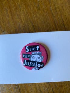 Does anybody want one of my ‘stuff the jubilee’ badges? 