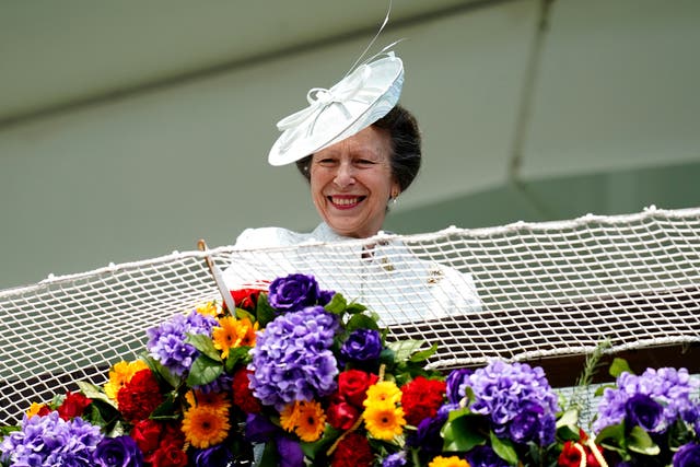 The Princess Royal on Derby Day (John Walton/PA)