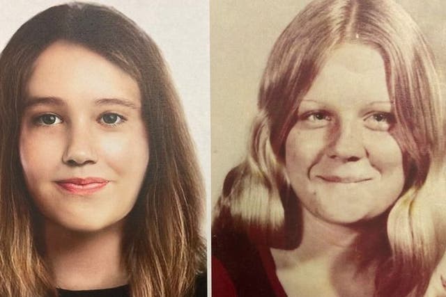 <p>Headshots of Susan Gale Poole, a Florida teenager who went missing in 1972 </p>