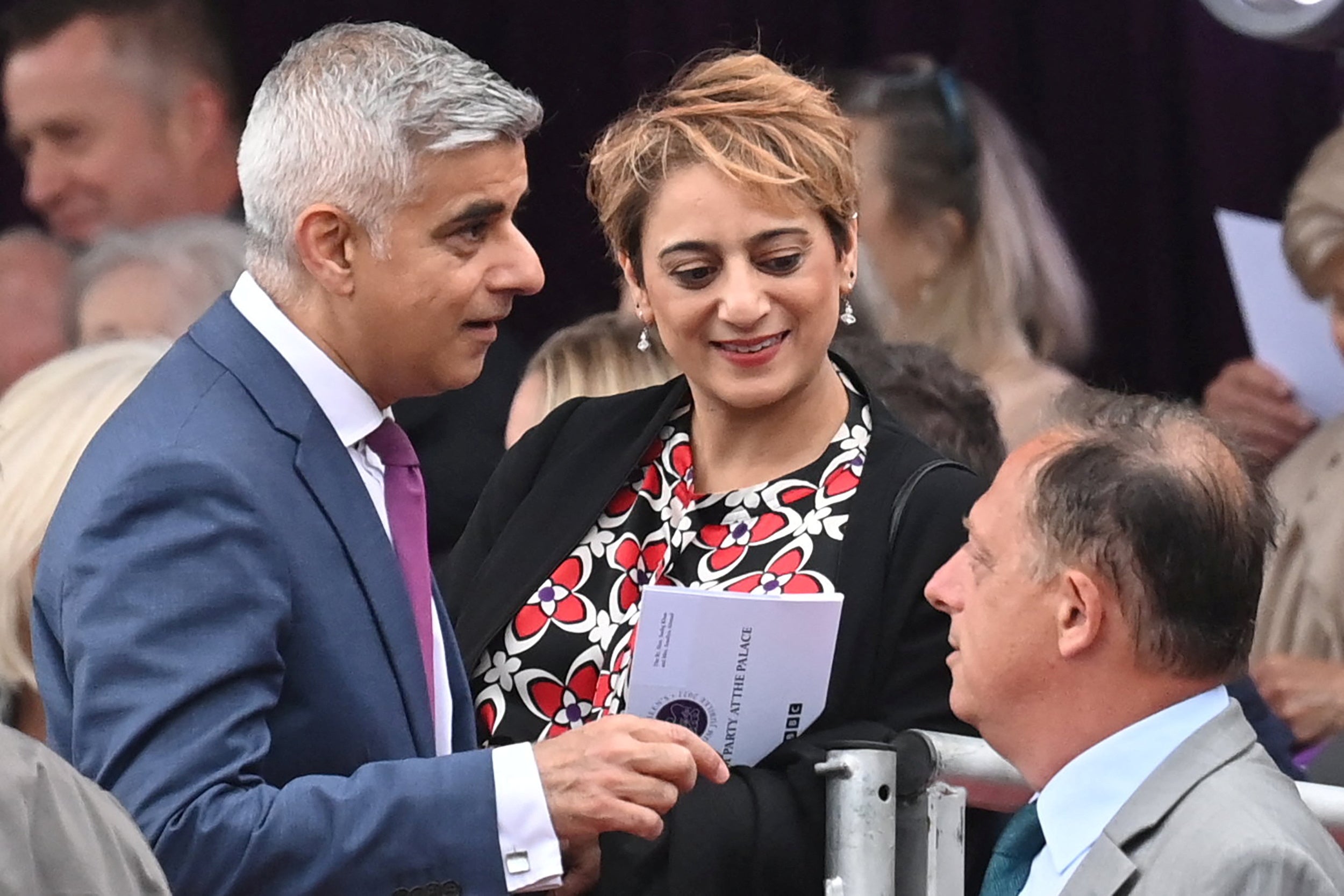 Mayor of London Sadiq Khan attends the BBC Platinum Party at the Palace