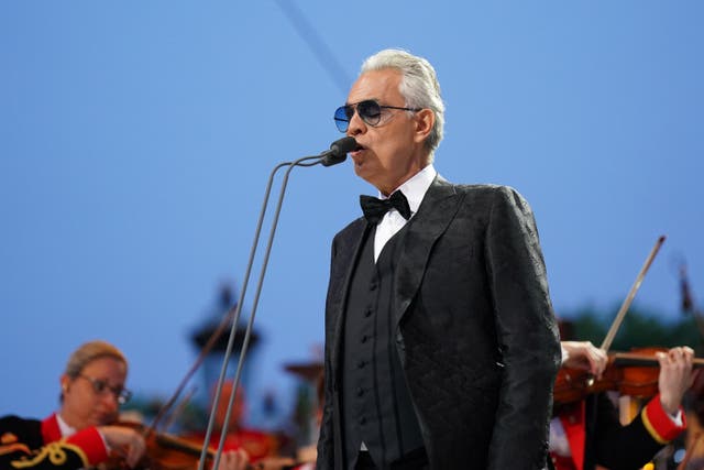 <p>Andrea Bocelli (Victoria Jones/PA)</p>