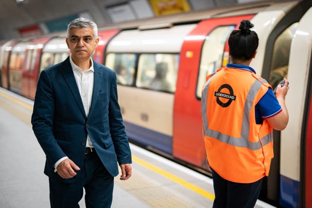 Mayor of London Sadiq Khan said he does not have ambitions to lead the Labour Party (Aaron Chown/PA)
